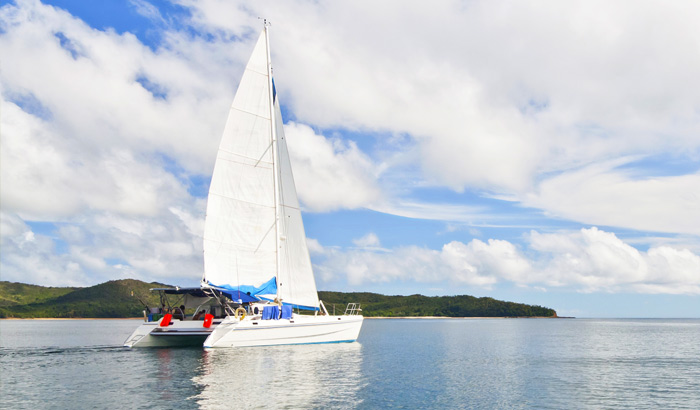 Catamaran Sailing in Maldives