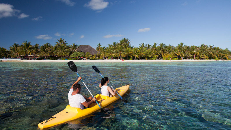 Kayaking in Maldives