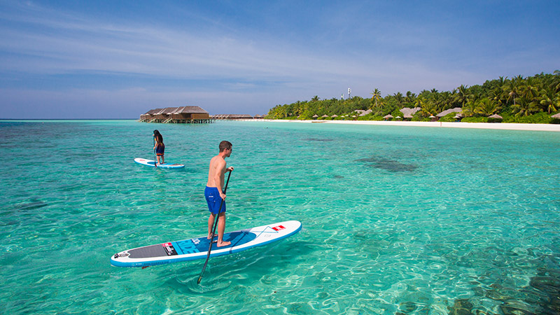 StandUp Paddling in Maldives