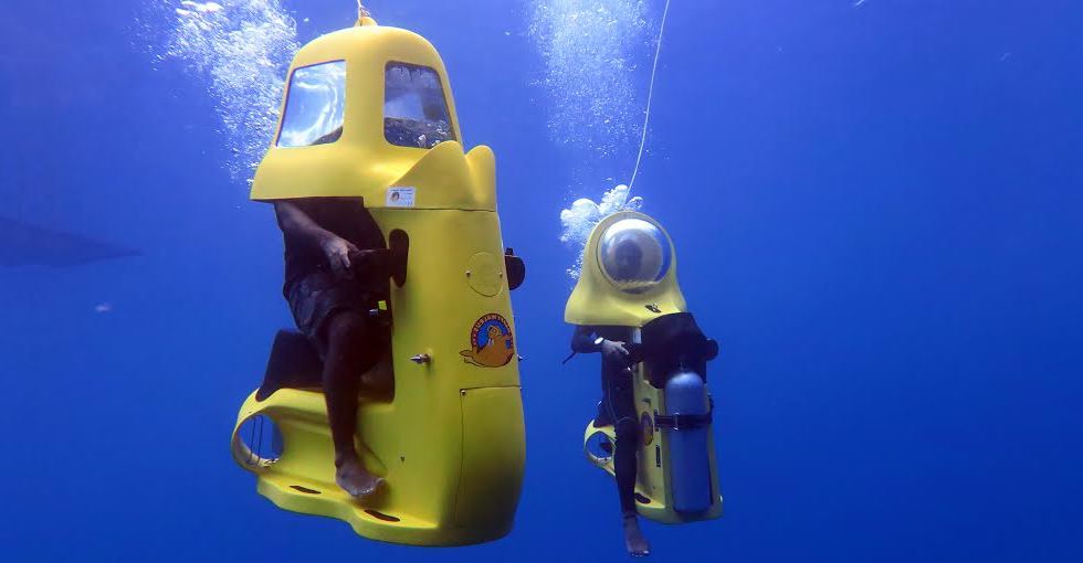 Underwater Scooters Activity in Maldives