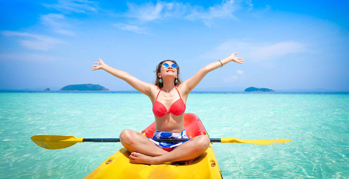 Kayaking in Maldives